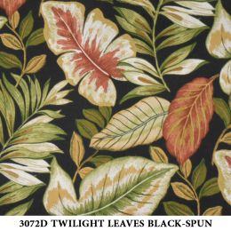 3072D TWILIGHT LEAVES BLACK-SPUN