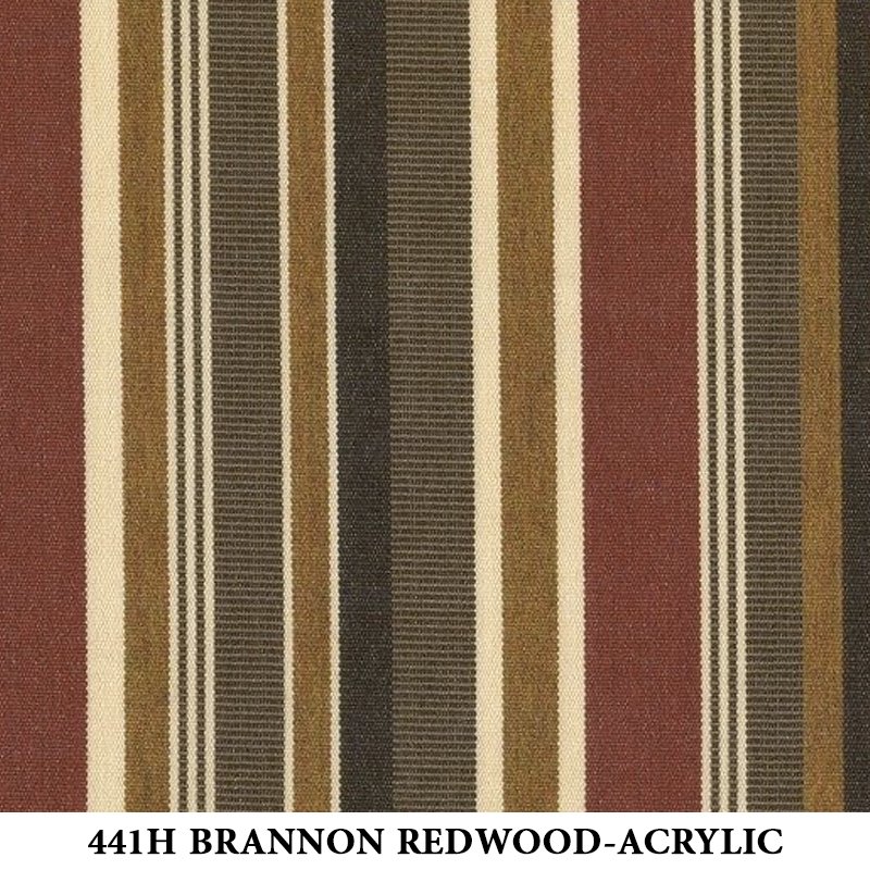 441H Brannon Redwood Stripe-Acrylic