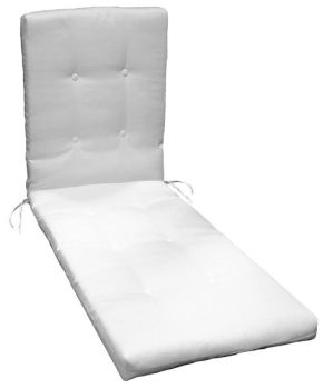 Button Tufted French Edge Chaise Lounge Cushion 23"x73"x4"