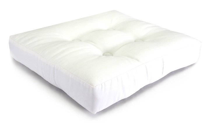 Box Button Replacement Ottoman Cushion (12 Sizes) (Size: 17x20 without Ties)